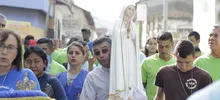 Virgen peregrina de Fátima visitó al Hogar de Paso Sembrando Esperanza