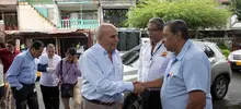 Alcalde Armitage presenta obras de reposición de redes hidráulicas en la comuna 16