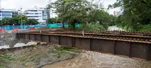 Puente de la calle 21 sobre el río Cali va en un 70% de adelanto