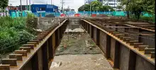 Puente de la calle 21 sobre el río Cali va en un 70% de adelanto