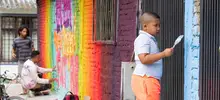 La calle del color que borró fronteras en Petecuy I