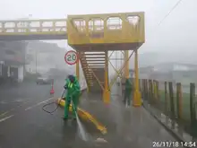 Lavado de áreas públicas llega a los corregimientos de Cali 