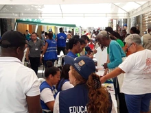 Foto brigada social barrio El Vergel