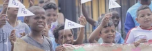 Niños marcha por la paz