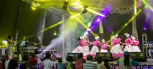 A ritmo de danza, chirimía y salsa se celebra el alumbrado en el oriente de Cali