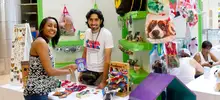Talento y creatividad en el Mercatón Navideño, 90 expositores. 
