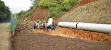 Ya se avanza en los trabajos de estabilización de los taludes en la ampliación de la vía a Pance