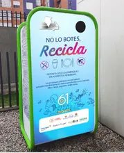 Puntos ecológicos en recorridos de desfiles y conciertos de la feria
