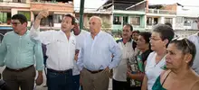 Alcalde Armitage verificó avances de obras infraestructura vial, deportiva y educativa en la comuna 7 7