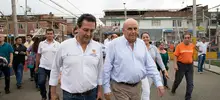 Alcalde Armitage verificó avances de obras infraestructura vial, deportiva y educativa en la comuna 7 8