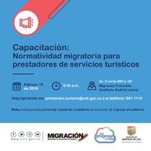 Capacitación Migración Normalidad migratoria para prestadores de servicios turísticos