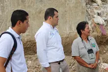 En un 95% se encuentra la evacuación de escombros de la Estación de Transferencia de la 50