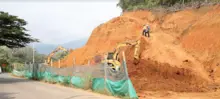 Vía a Pance adelanta estabilización de taludes