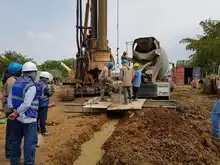 Se inicia la fundición de los 40 pilotes que tendrá el puente sobre el río Lili en la avenida Ciudad de Cali