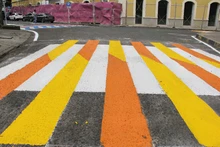 Parque El Peñón se llena de colores para proteger la vida del peatón 