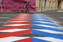 Parque El Peñón se llena de colores para proteger la vida del peatón 