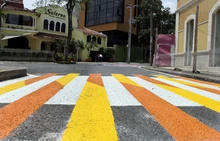 Parque El Peñón se llena de colores para proteger la vida del peatón 