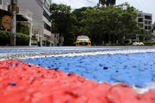 Parque El Peñón se llena de colores para proteger la vida del peatón 