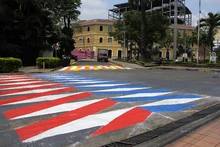 Parque El Peñón se llena de colores para proteger la vida del peatón 