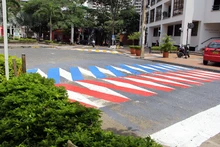 Parque El Peñón se llena de colores para proteger la vida del peatón 