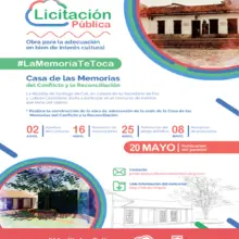 Publicación de licitación de casa de las memorias