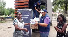 Asistencia humanitaria llegó a familias afectadas por lluvias