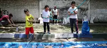El barrio Las Delicias se llenó de color con la intervención de Uban 95