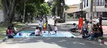 El barrio Las Delicias se llenó de color con la intervención de Uban 95