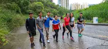 Ascenso a los cerros, una tradición a prueba de agua 