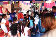 Con rondas, juegos y espectáculos, los niños disfrutaron su día en el Centro Cultural de Cali