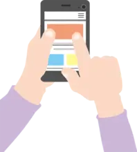 Celular en mano