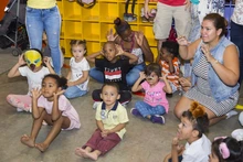 Un safari lleno de diversión se tomó la Ludoteca fija en la conmemoración del Mes de la Niñez