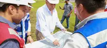 Con la fundición del primer pilote, se dio inicio a la construcción del puente de la 100 con 25
