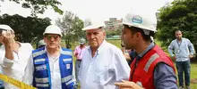 Con la fundición del primer pilote, se dio inicio a la construcción del puente de la 100 con 25