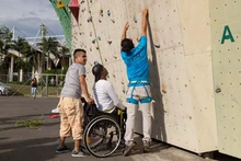 En el Festival de Deportes Extremos, más de 40 personas con discapacidad vivieron la emoción y adrenalina 