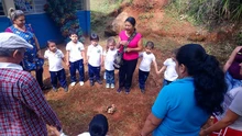 Institución Educativa Villa Carmelo vivió una minga entorno a la huerta