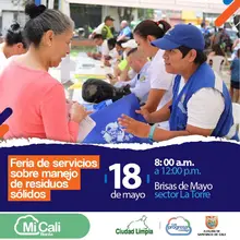 Este sábado, feria de servicios sobre manejo de residuos sólidos en la comuna 20