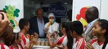 Armitage entrega la primera tienda escolar 100% saludable del país, en una escuela pública de Cali