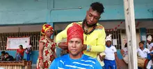 Una fiesta para celebrar la herencia africana en la IEO Carlos Holguín Mallarino, sede Niño Jesús de Atocha