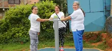 En Pampas del Mirador ya tienen en donde hacer ejercicio y actividad física