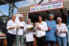 Un total de 500 niños participaron de la primera Tienda Escolar Saludable en el corregimiento El Saladito. 