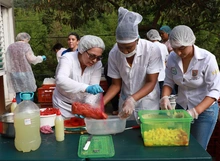 Un total de 500 niños participaron de la primera Tienda Escolar Saludable en el corregimiento El Saladito. 