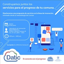 ¡Construyamos juntos los servicios para el progreso de tu comuna!