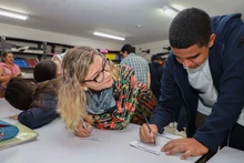 Servidores públicos y estudiantes caminaron por la Ruta de la integridad 