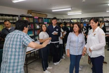 Servidores públicos y estudiantes caminaron por la Ruta de la integridad 