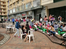 La Plaza de Cayzedo fue el epicentro de un espectáculo artístico por cuenta de estudiantes de Mi Comunidad es Escuela
