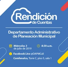 Rendición de Cuentas Departamento Administrativo de Planeación Municipal 