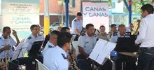 Adultos mayores disfrutaron del concierto de la Banda de la Escuela Militar de Aviación