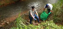 Así fue el madrugón de los caleños para limpiar el río Meléndez 