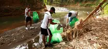 Así fue el madrugón de los caleños para limpiar el río Meléndez 